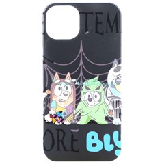 Bluey Halloween Iphone 15 Pro Black Uv Print Pc Hardshell Case by avitendut