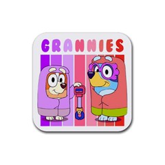 Grannies Bluey Rubber Coaster (square) by avitendut