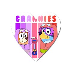 Grannies Bluey Heart Magnet by avitendut