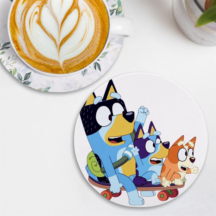 bluey UV Print Round Tile Coaster