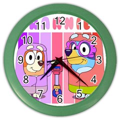 Grannies Bluey Color Wall Clock