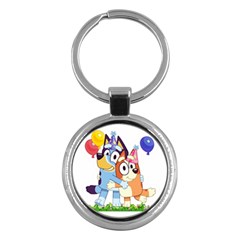 Bluey Birthday Key Chain (round)