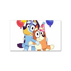 Bluey Birthday Sticker Rectangular (100 Pack)