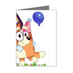 Bluey birthday Mini Greeting Card Left