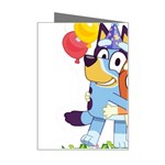 Bluey birthday Mini Greeting Card Right