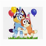 Bluey birthday Small Glasses Cloth Front