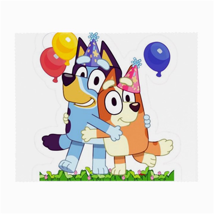 Bluey birthday Small Glasses Cloth