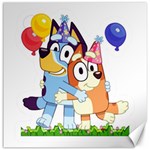 Bluey birthday Canvas 12  x 12  11.4 x11.56  Canvas - 1