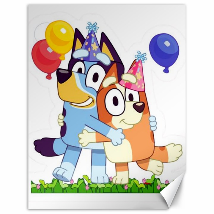 Bluey birthday Canvas 12  x 16 