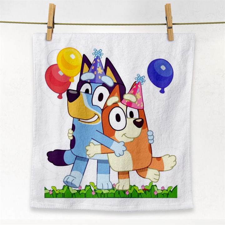 Bluey birthday Face Towel