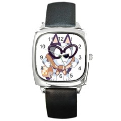 Bluey Christmas Square Metal Watch by avitendut