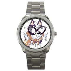 Bluey Christmas Sport Metal Watch by avitendut