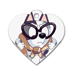 Bluey Christmas Dog Tag Heart (one Side) by avitendut