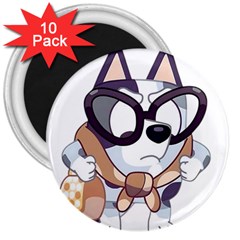 Bluey 3  Magnets (10 Pack)  by avitendut