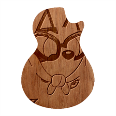 Bluey Rainbow Guitar Shape Wood Guitar Pick Holder Case And Picks Set by avitendut