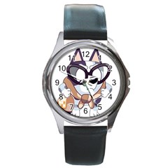 Bluey Funny Round Metal Watch by avitendut