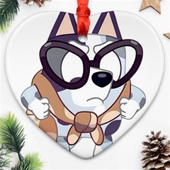 Bluey Funny Ornament (heart)