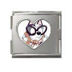 bluey funny Mega Link Heart Italian Charm (18mm) Front