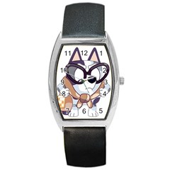 Bluey Funny Barrel Style Metal Watch by avitendut