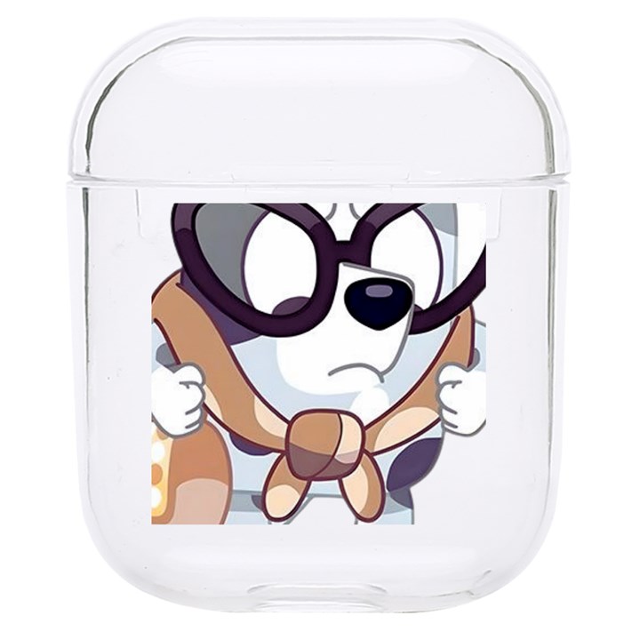 bluey funny Hard PC AirPods 1/2 Case