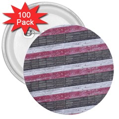 Vintage Vibrant Stripes Pattern Print Design 3  Buttons (100 Pack)  by dflcprintsclothing