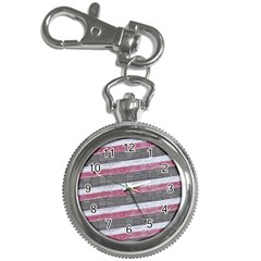 Vintage Vibrant Stripes Pattern Print Design Key Chain Watches by dflcprintsclothing