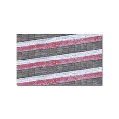 Vintage Vibrant Stripes Pattern Print Design Sticker (rectangular) by dflcprintsclothing