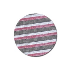 Vintage Vibrant Stripes Pattern Print Design Magnet 3  (round) by dflcprintsclothing