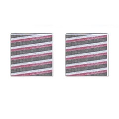 Vintage Vibrant Stripes Pattern Print Design Cufflinks (square) by dflcprintsclothing