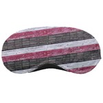 Vintage Vibrant Stripes Pattern Print Design Sleep Mask Front