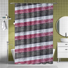 Vintage Vibrant Stripes Pattern Print Design Shower Curtain 48  X 72  (small)  by dflcprintsclothing