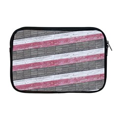 Vintage Vibrant Stripes Pattern Print Design Apple Macbook Pro 17  Zipper Case by dflcprintsclothing