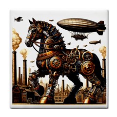 Steampunk Horse Punch 1 Tile Coaster by CKArtCreations