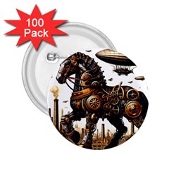 Steampunk Horse Punch 1 2 25  Buttons (100 Pack)  by CKArtCreations