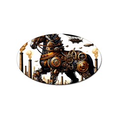 Steampunk Horse Punch 1 Sticker Oval (10 Pack) by CKArtCreations