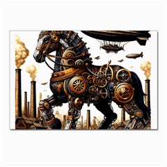 Steampunk Horse Punch 1 Postcard 4 x 6  (pkg Of 10) by CKArtCreations