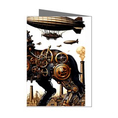 Steampunk Horse Punch 1 Mini Greeting Cards (pkg Of 8) by CKArtCreations