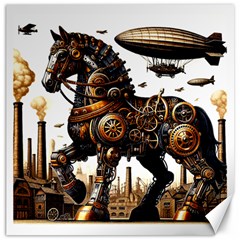 Steampunk Horse Punch 1 Canvas 20  X 20  by CKArtCreations