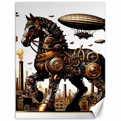 Steampunk Horse Punch 1 Canvas 18  X 24  by CKArtCreations