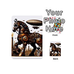 Steampunk Horse Punch 1 Playing Cards 54 Designs (mini) by CKArtCreations