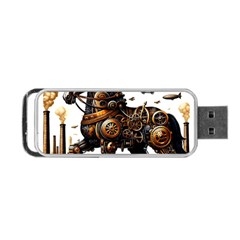 Steampunk Horse Punch 1 Portable Usb Flash (one Side) by CKArtCreations