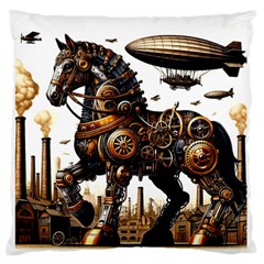 Steampunk Horse Punch 1 Standard Premium Plush Fleece Cushion Case (two Sides) by CKArtCreations