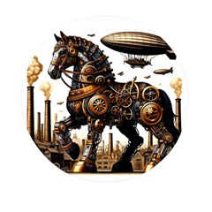 Steampunk Horse Punch 1 Mini Round Pill Box by CKArtCreations