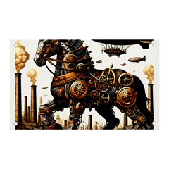 Steampunk Horse Punch 1 Banner And Sign 5  X 3  by CKArtCreations