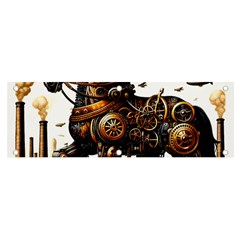 Steampunk Horse Punch 1 Banner And Sign 6  X 2  by CKArtCreations