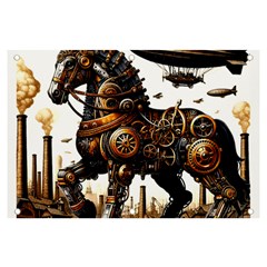 Steampunk Horse Punch 1 Banner And Sign 6  X 4  by CKArtCreations