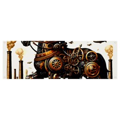 Steampunk Horse Punch 1 Banner And Sign 12  X 4  by CKArtCreations