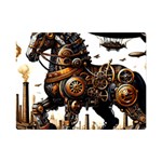 Steampunk Horse Punch 1 Premium Plush Fleece Blanket (Mini) 35 x27  Blanket Front