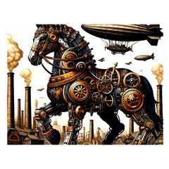 Steampunk Horse Punch 1 Two Sides Premium Plush Fleece Blanket (baby Size) by CKArtCreations