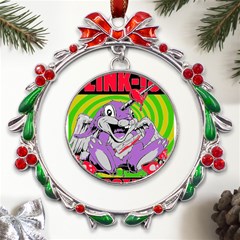 Blink 182 Metal X mas Wreath Ribbon Ornament